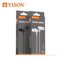 YISON Earphones Headphones With Bass and Microphone